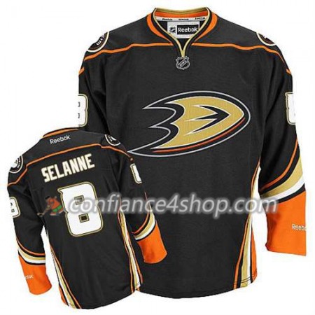 Reebok Maillot de Hockey Anaheim Ducks Teemu Selanne #8 Third Noir - Homme