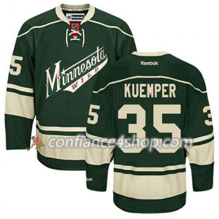 Reebok Maillot de Hockey Minnesota Wild Darcy Kuemper #35 Third vert - Homme