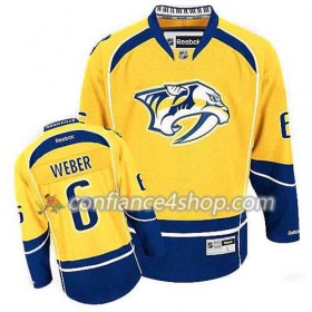 Reebok Maillot de Hockey Nashville Predators Shea Weber #6 Domicile Or - Homme