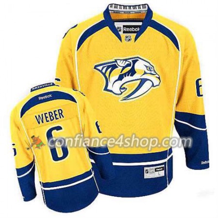 Reebok Maillot de Hockey Nashville Predators Shea Weber #6 Domicile Or - Homme