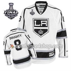 Maillot de Hockey Los Angeles Kings Drew Doughty #8 Extérieur blanc 2014 Stanley Cup - Enfant