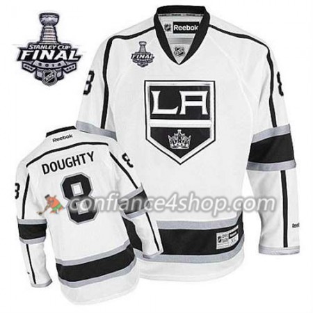 Maillot de Hockey Los Angeles Kings Drew Doughty #8 Extérieur blanc 2014 Stanley Cup - Enfant