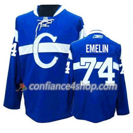 Reebok Maillot de Hockey Montreal Canadiens Alexei Emelin #74 Third Bleu - Homme