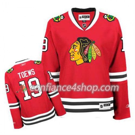 Reebok Maillot de Hockey Chicago Blackhawks Jonathan Toews #19 Premier Domicile rouge - Femme