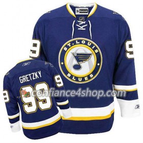 Reebok Maillot de Hockey St. Louis Blues Wayne Gretzky #99 Third Bleu marin - Homme
