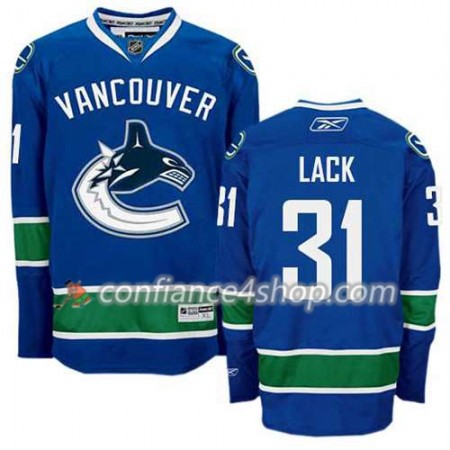 Reebok Maillot de Hockey Vancouver Canucks Eddie Lack #31 Domicile Bleu marin - Homme