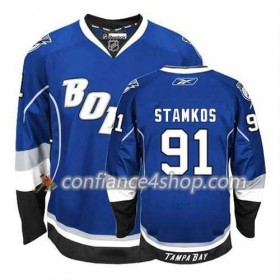 Reebok Maillot de Hockey Tampa Bay Lightning Steven Stamkos #91 Third Bleu - Homme