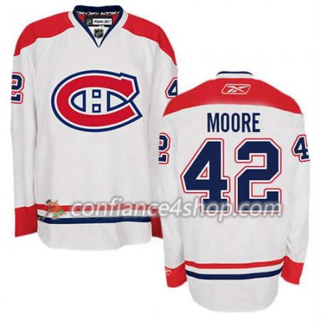 Reebok Maillot de Hockey Montreal Canadiens Dominic Moore #42 Extérieur blanc - Homme