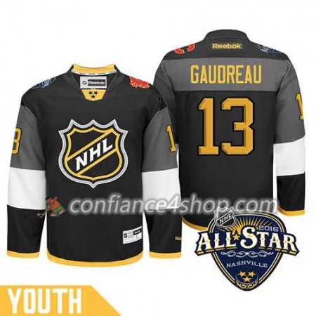 Maillot de Hockey 2016 All-Star Calgary Flames Johnny Gaudreau #13 Noir - Enfant