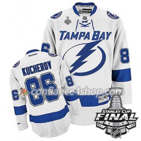 Reebok Maillot de Hockey Tampa Bay Lightning Nikita Kucherov #86 blanc Extérieur 2016 Stanley Cup - Homme