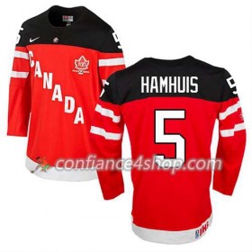 Maillot de Hockey Premier Olympic-Canada Team Dan Hamhuis #5 100th Anniversary rouge - Homme