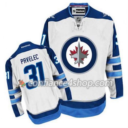 Reebok Maillot de Hockey Winnipeg Jets Ondrej Pavelec #31 Extérieur blanc - Homme