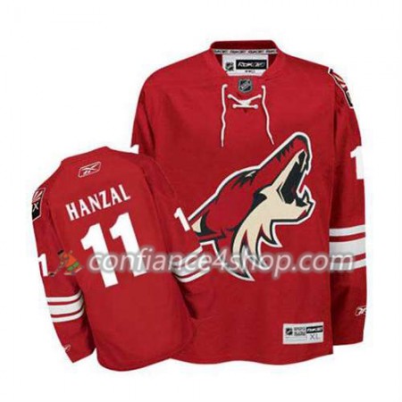 Reebok Maillot de Hockey Phoenix Coyotes Martin Hanzal 11 Rouge Domicile - Homme