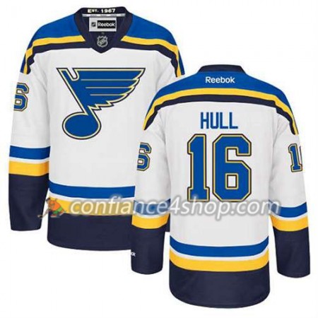 Reebok Maillot de Hockey St. Louis Blues Brett Hull #16 Extérieur blanc - Homme