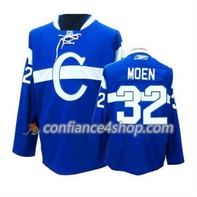 Reebok Maillot de Hockey Montreal Canadiens Travis Moen #32 Third Bleu - Homme