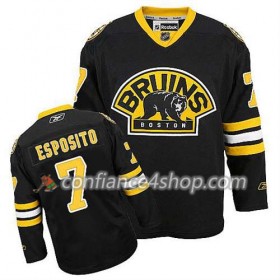 Reebok Maillot de Hockey Boston Bruins Phil Esposito #7 Third Noir - Homme