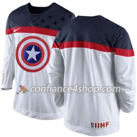 Maillot de Hockey Premier Olympic-USA Team Blank blanc - Homme