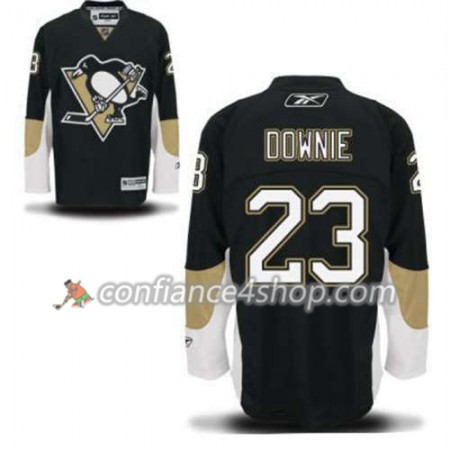 Reebok Maillot de Hockey Pittsburgh Penguins Steve Downie 23 Noir Domicile - Homme