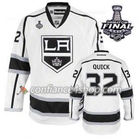 Maillot de Hockey Los Angeles Kings Jonathan Quick #32 Extérieur blanc 2014 Stanley Cup - Homme