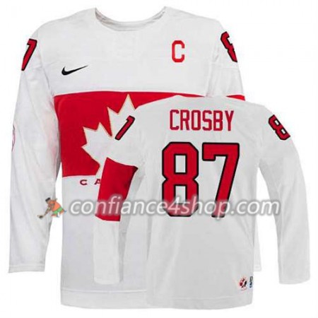 Maillot de Hockey Premier Olympic-Canada Team Sidney Crosby #87 Domicile blanc - Homme