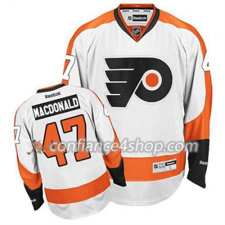 Reebok Maillot de Hockey Philadelphia Flyers Andrew MacDonald #47 Extérieur blanc - Homme