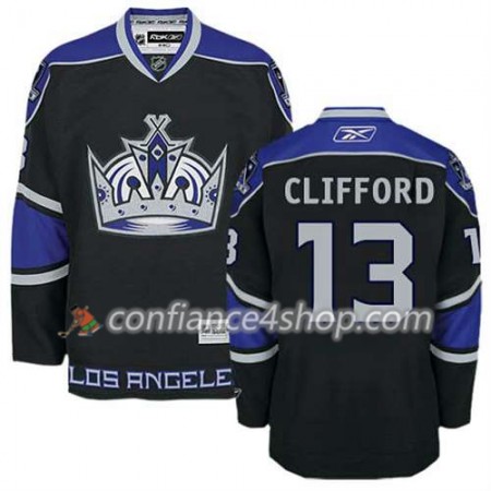 Reebok Maillot de Hockey Los Angeles Kings Kyle Clifford #13 Premier Third Noir - Femme