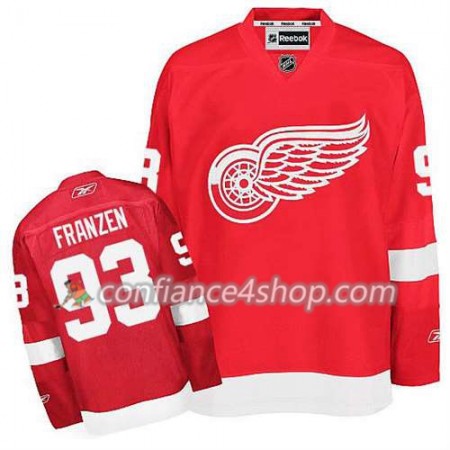Reebok Maillot de Hockey Detroit Red Wings Johan Franzen #93 Domicile rouge - Homme