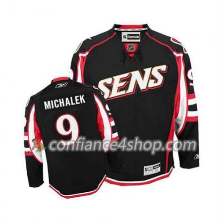 Reebok Maillot de Hockey Ottawa Senators Milan Michalek #9 Third Noir - Homme