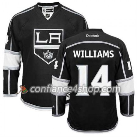 Reebok Maillot de Hockey Los Angeles Kings Justin Williams #14 Domicile Noir - Homme