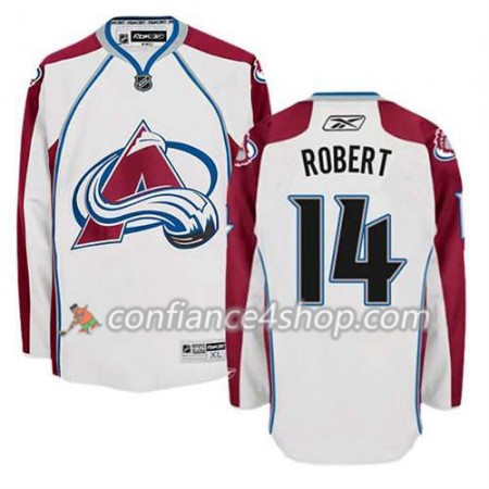 Reebok Maillot de Hockey Colorado Avalanche Rene Robert #14 Extérieur blanc - Homme