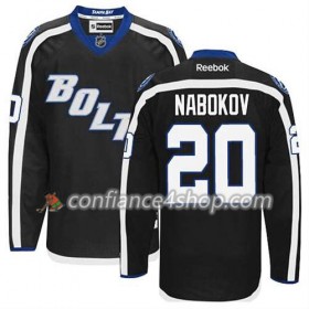 Reebok Maillot de Hockey Tampa Bay Lightning Evgeni Nabokov #20 Third Noir - Homme