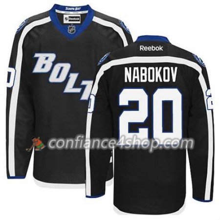 Reebok Maillot de Hockey Tampa Bay Lightning Evgeni Nabokov #20 Third Noir - Homme