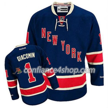 Reebok Maillot de Hockey New York Rangers Eddie Giacomin #1 Third Bleu marin - Homme