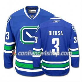 Reebok Maillot de Hockey Vancouver Canucks Kevin Bieksa #3 Third Bleu royal - Homme