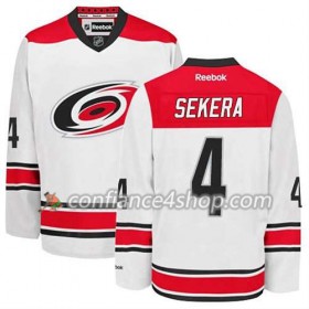 Reebok Maillot de Hockey Carolina Hurricanes Andrej Sekera #4 Extérieur blanc - Homme