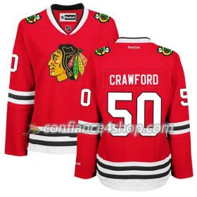 Reebok Maillot de Hockey Chicago Blackhawks Corey Crawford #50 Domicile rouge - Homme