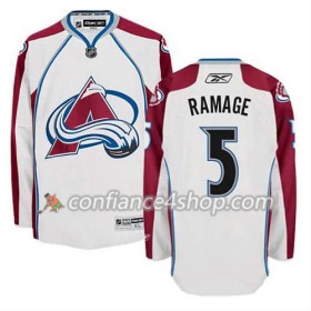 Reebok Maillot de Hockey Colorado Avalanche Rob Ramage #5 Extérieur blanc - Homme