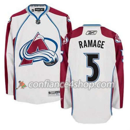 Reebok Maillot de Hockey Colorado Avalanche Rob Ramage #5 Extérieur blanc - Homme