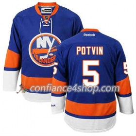 Reebok Maillot de Hockey New York Islanders Denis Potvin #5 Domicile Bleu royal - Homme