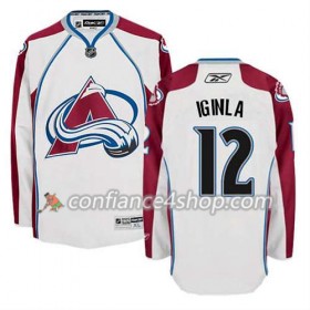 Reebok Maillot de Hockey Colorado Avalanche Jarome Iginla #12 Extérieur blanc - Homme