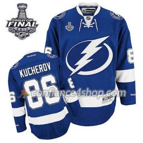 Maillot de Hockey Tampa Bay Lightning Nikita Kucherov #86 Domicile Bleu royal 2015 Stanley Cup - Homme